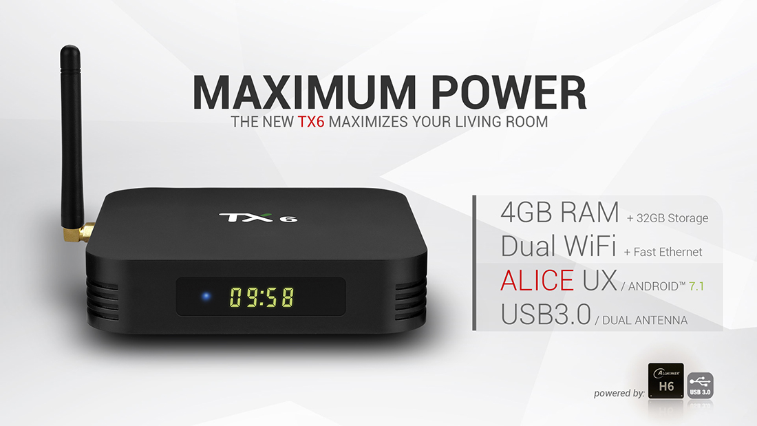 tanix tx6 tv box allwinner h6