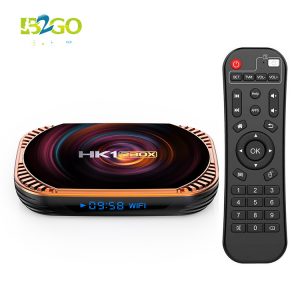 OEM Customize HK1 RBOX X4 Android Tv Box Amlogic S905X4 Quad Core 4GB 32GB 2.4G+5G Dual Band Wifi